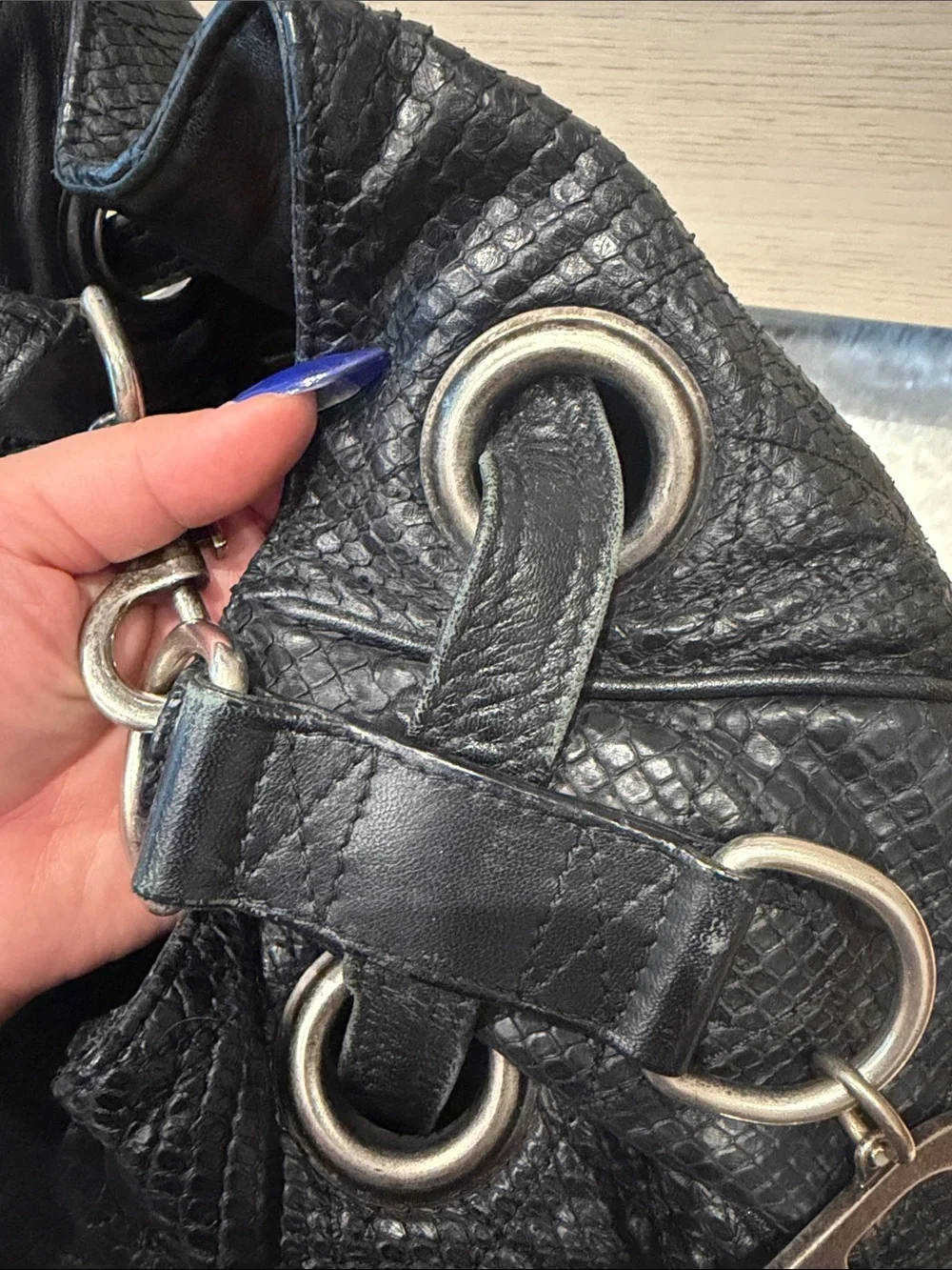 Dior Limited Edition Cannage Python Bag